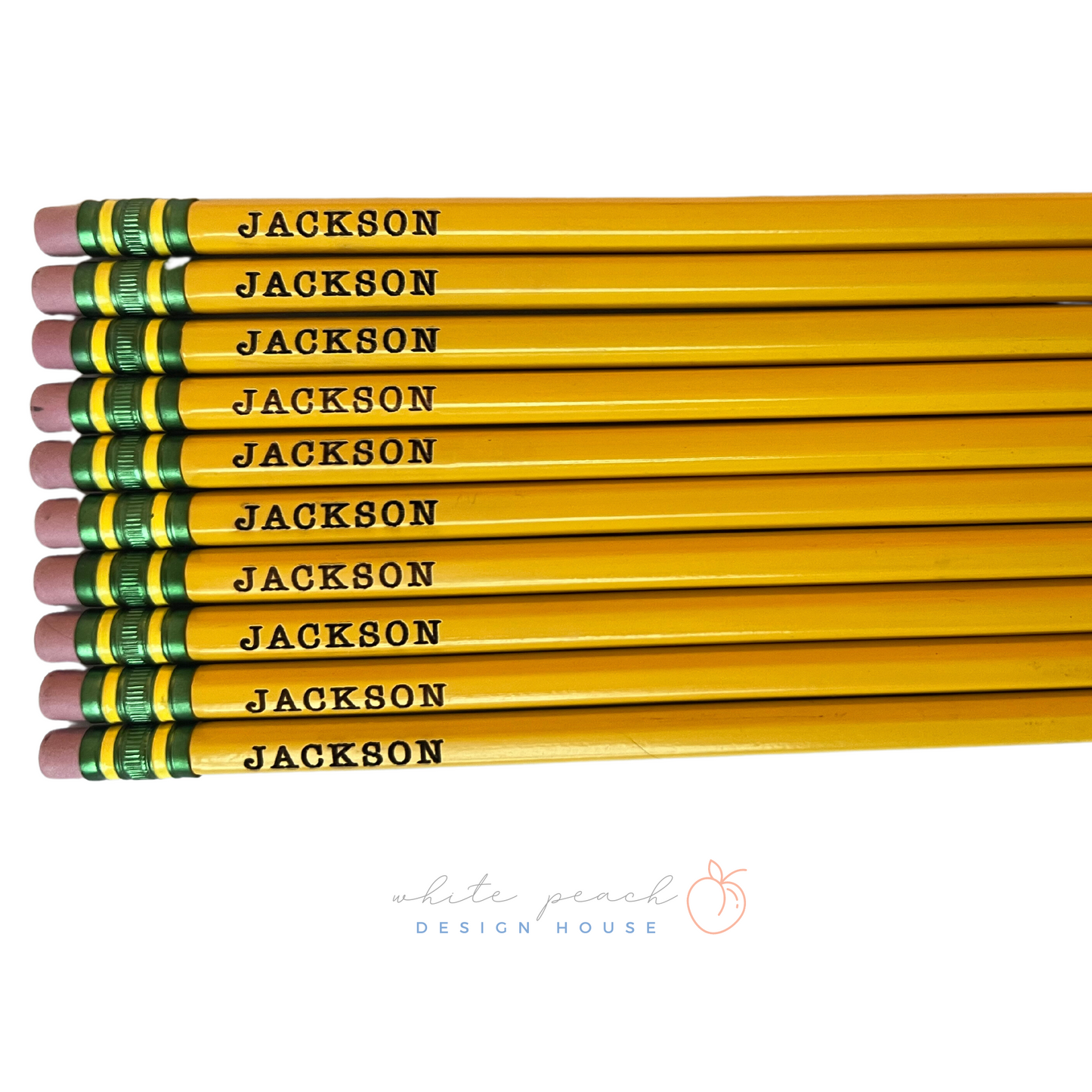 Personalized Pencils (Set of 10) - Yellow