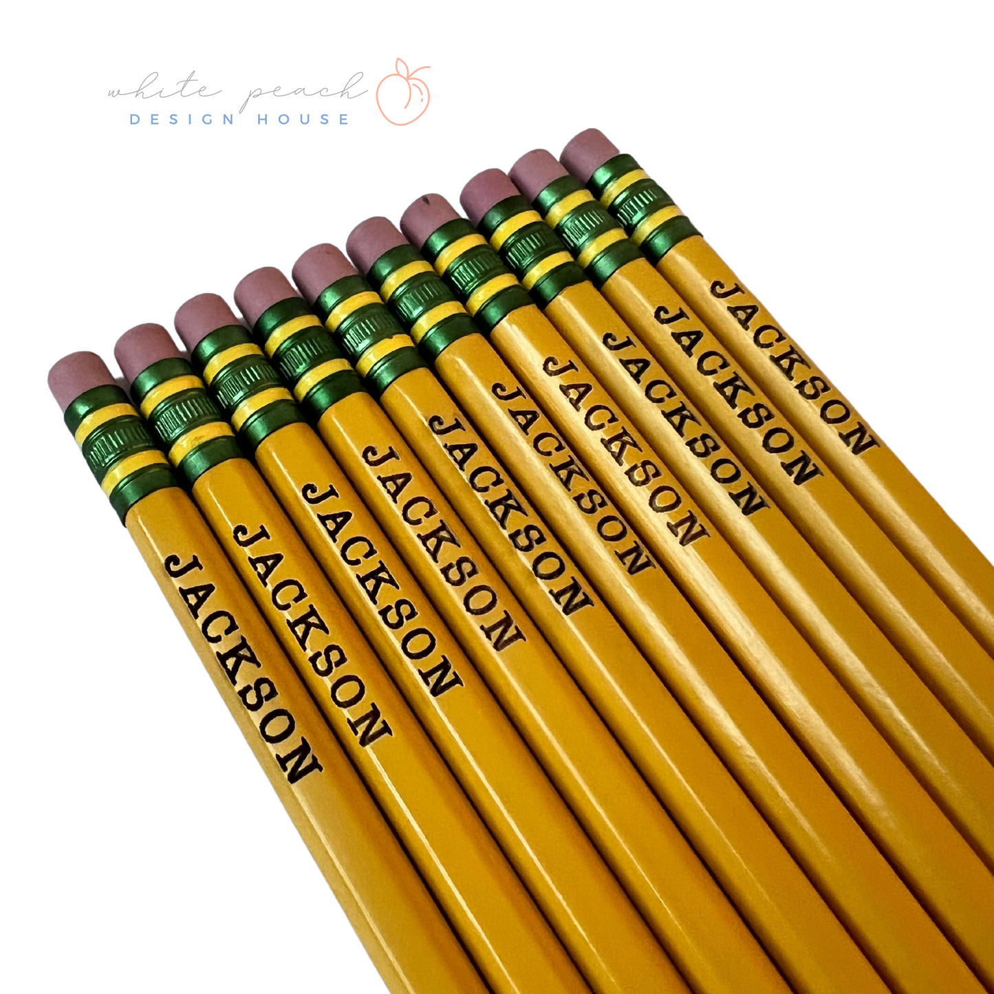 Personalized Pencils (Set of 10) - Yellow